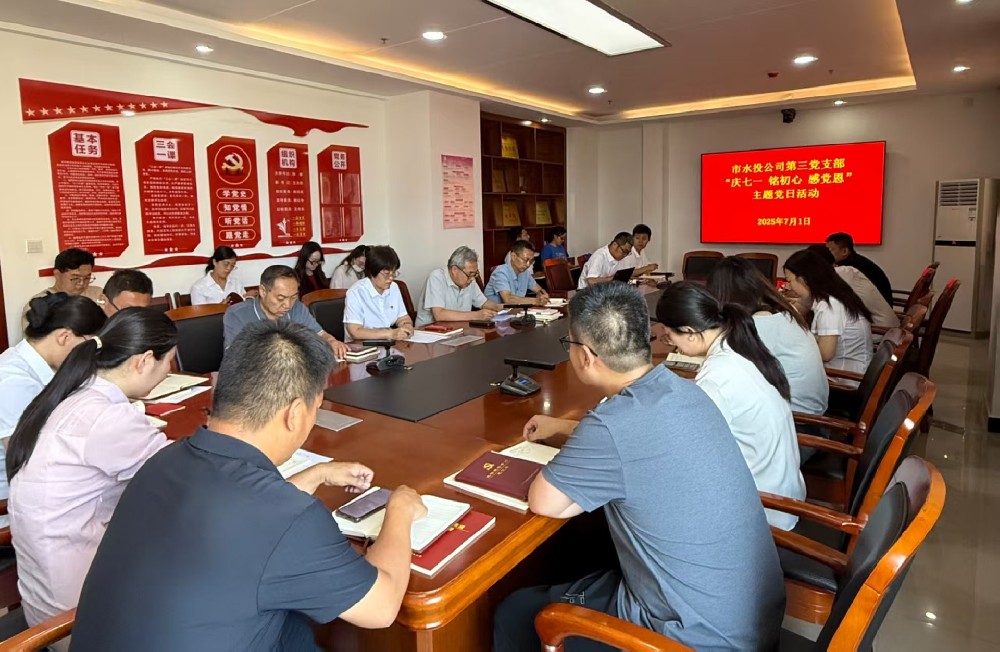 市水投公司第三黨支部開(kāi)展 “慶七一 銘初心 感黨恩”主題黨日活動(dòng)